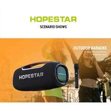 HOPESTAR bocinas de bluetooth,Bocina Bluetooth portátil,bocinas de bluetooth sonido fuerte,graves profundos estéreo de 100 W, bocinas de bluetooth grandes,Altavoz sonido potente,  altavoz inalámbrico para fiestas en interiores y exteriores, ideal para camping, playa, fiestas, compatible con TWS/USB/tarjeta TF/AUX - Negro - Ver 11