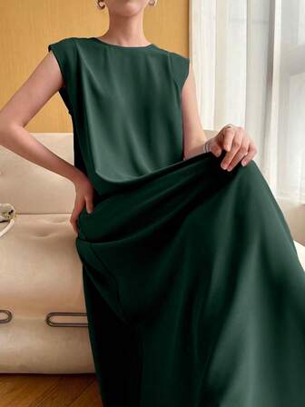 Elegant Solid Color Vacation Style Robe Abayas Robe
