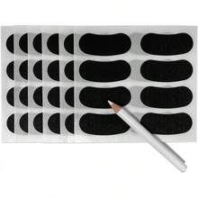 Franklin Sports Calcomanías Negras para  Ojos, Personalizables con lápiz - Negro - Ver 11