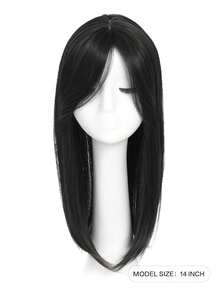 Pieza de cabello postizo invisible para mujer - Cabello sintético liso para un aspecto talla grande lleno y talla grande grueso - Perfecto para todo tipo de cabello, cubrir canas, aumentar el volumen del cabello