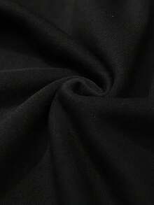 GRDR Men's Casual Street Solid Color Drawstring Waist Sweatpants - Black - View 9