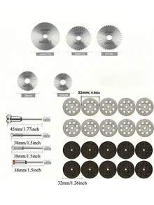 Diamond Cutting, Grinding, Polishing Disc, Abrasive Wheel, Circular Saw Blade Set - Drill Accessories, High-Speed Saw Blade, Grinding Disc, Double Net Grinding Wheel Set, Grinder Accessories, Diamond Resin Cutting Disc, Woodworking & Metal Tools Accessories