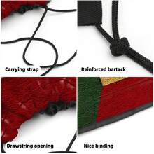 Drawstring Backpack, Durable Creative Pattern Drawstring Backpack For Travel, Fitness, Hiking