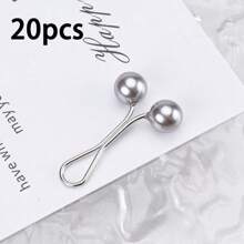 6/12/20个装女士仿珍珠金属头巾别针，适用于连衣裙 - 彩色 - 查看 26