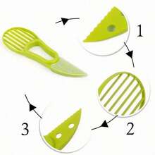 1pc Avocado Slicer - 3-In-1 Multifunctional Tool For Outdoor, Home, And Camping Use - 1 cái màu xanh lá cây - Xem 5
