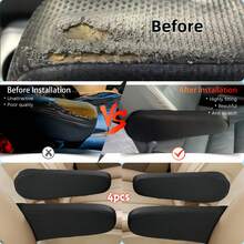 1pc/2pcs/4pcs Car Armrest Protective Cover, Length 34 Cm 13.39 In , Wear-Resistant, Scratch Resistant, Beautiful And Generous, Universal Box Type Truck, Passenger Car Armrest Gloves, Elastic Fabric, Polyester Fiber, 9 Colors To Choose From, Black, Gray, Beige, Coffee Color, Wine Red, Blue, Green, Pink, White,