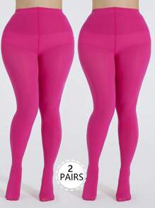 女士半双装加大码透明连裤袜，舒适