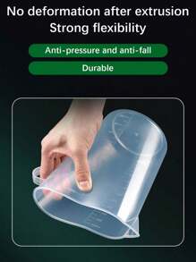 1pc Plastic Measuring Cup With Scale, Household Scale Cup, Kitchen Liquid Measuring Cup, Multi-Function Baking Cooking Measuring Cup, Kitchen Essential Tools, Kitchen Supplies, Household Supplies