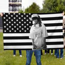 1pc Single-Sided Printed Tom Kaulitz Outdoor Decorative Funny Flag, Suitable For Bedroom, Customizable Wall Hanging, Personalized Home Decor - Black - View 5