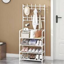 1 pieza Estantería de almacenamiento de múltiples capas, perchero de pie multifuncional para el hogar o dormitorio, gabinete para zapatos, estante para sombreros