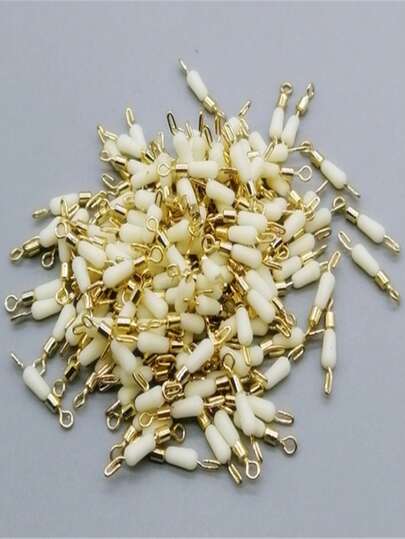 30个蓝白硅胶快速旋转夹，防松动快拆旋转扣，钓鱼线连接器