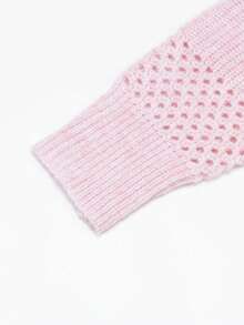 Women's Solid Color Ribbed Knit Sweater, Casual Autumn/Winter