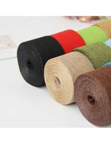 32.8ft/10m Colorful Woven Burlap Ribbon, 1.96in/5cm Wide, Suitable For DIY Crafts, Wedding Decor, Christmas Party Decoration, Halloween DIY, Event Venue Styling, Gift Wrapping, Multi-Color Options Christmas Decorations Winter Room Decor