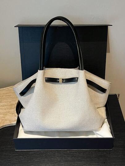 Dedoo 1个FEISTURE仿麂皮手提包，大容量纯色成熟优雅女士托特包，复古风格工作包，适合女孩、女士、大学生、上班族，最新时尚麂皮包，完美搭配秋季女装