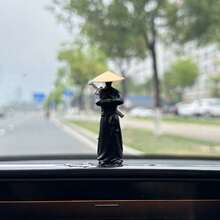 1 قطعة/50 مم تمثال صغير من الراتنج لنموذج ساموراي ياباني أو صيني قديم، تصميم رائع كديكور سيارة أو هدية