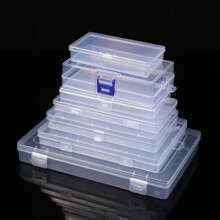 20-Pcs Rectangular Translucent Box,Storage Box, Paper Money Album, Coin Banknote Case, Storage Bags, Collection Boxes, Holder With Transparent Plastic Box,For Displaying And Storing Small Accessories