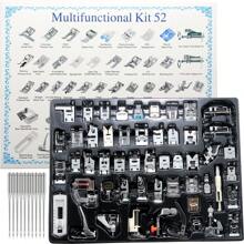 11/16/32/42/48/52pcs Sewing Machine Presser Foot Set Compatible With Brother, Baby Lock, Singer, Janome And Most Low Shank Sewing Machines, Complete Sewing Machine Presser Foot Kit, Home Sewing Machine Sewing Accessories, Sewing Machine Parts, DIY Sewing Accessories