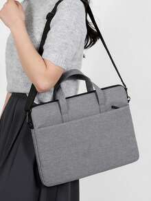 13/14英寸笔记本电脑包/笔记本电脑套/笔记本电脑内胆包/笔记本电脑手提包，适用于商务旅行、大学办公，带提手，便携轻巧，多功能，适合返校季、学校、平板电脑等场合，是返校用品的理想之选。 - 彩色 - 查看 3