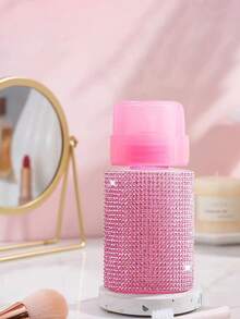 Luxury Nail Art Bottle - Crystal Embedded 8oz Squeeze Container For Salon & Home DIY (Acetone Not Allowed)