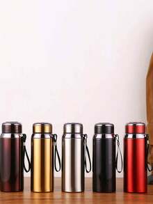1个800/1000毫升不锈钢双层真空保温瓶，哑光表面，适用于盛装水、茶、咖啡，四季皆宜的户外杯、车载杯，是休闲、日常使用、办公、户外聚会、运动、旅行、露营、驾驶等多种场景的高品质之选。 - 彩色 - 查看 4