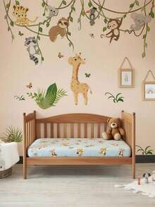 1PC/2pcs Removable PVC Wall Decals – [Honey Pot Bear, Vine Man Animal Monkey]Self-Adhesive Waterproof Wall Stickers For Home Decor, Room Decor, Wall Decor, And Kitchen – Easy To Apply, Ideal For Living Room, Bedroom, Or Office Home Decor