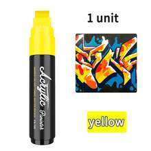 10 Colors Jumbo Markers - 15mm Extra Large Felt Tip Acrylic Paint Pens With 2 Metallic Colors, Vibrant & Long-Lasting Ink For Rock, Wood, Ceramic, Glass, Canvas, Eggs, Pumpkins, Posters - Multi-Surface Art Supplies For Crafts, DIY, Home Decor, Crafting Supplies, Versatile Drawing Tools, Bold Color Payoff