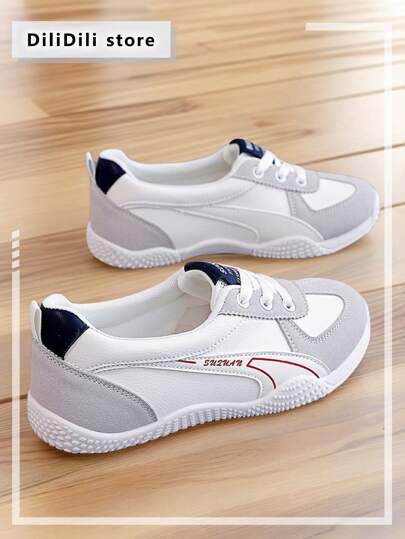 Neue Damen Lässig Sportschuhe Flache Sneaker Athletische Laufschuhe