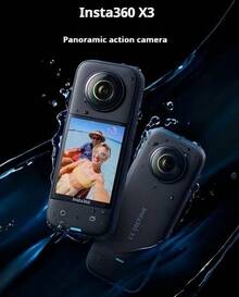 Insta360 Insta 360 X3 .Digital Camera,Camera 360 Vlogging,Action Camera,Camera For Vlog,Camera For Vlog - Black - View 7