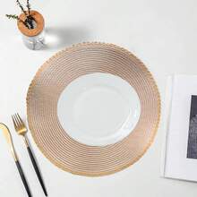 4 Stücke/6 Stücke/8 Stücke runde Tischsets mit abgerundeten Kanten, 6er Set, beige Tischsets hitzebeständig, isoliert, fleckabweisend, geeignet für Dinner, Hochzeit, Party, 6er Tischset-Set kann als Tischsets und Dekorationen verwendet werden, runde Tischsets ideal für Weihnachten, Thanksgiving, Silvester Feiern, Küche, Hotel, Restaurant, Geburtstag, Einweihungsparty, Familientreffen, Hochzeit, Ostern, Innen- und Außenbereich