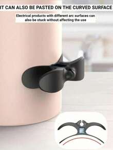 5/10件塑料电缆分类夹，粘性电缆管理支架，固定支架，厨房收纳电缆插头固定夹，适用于空气炸锅、咖啡机、搅拌机等厨房电器，厨房装饰，家居装饰，餐厅装饰，家居装饰，生日礼物等