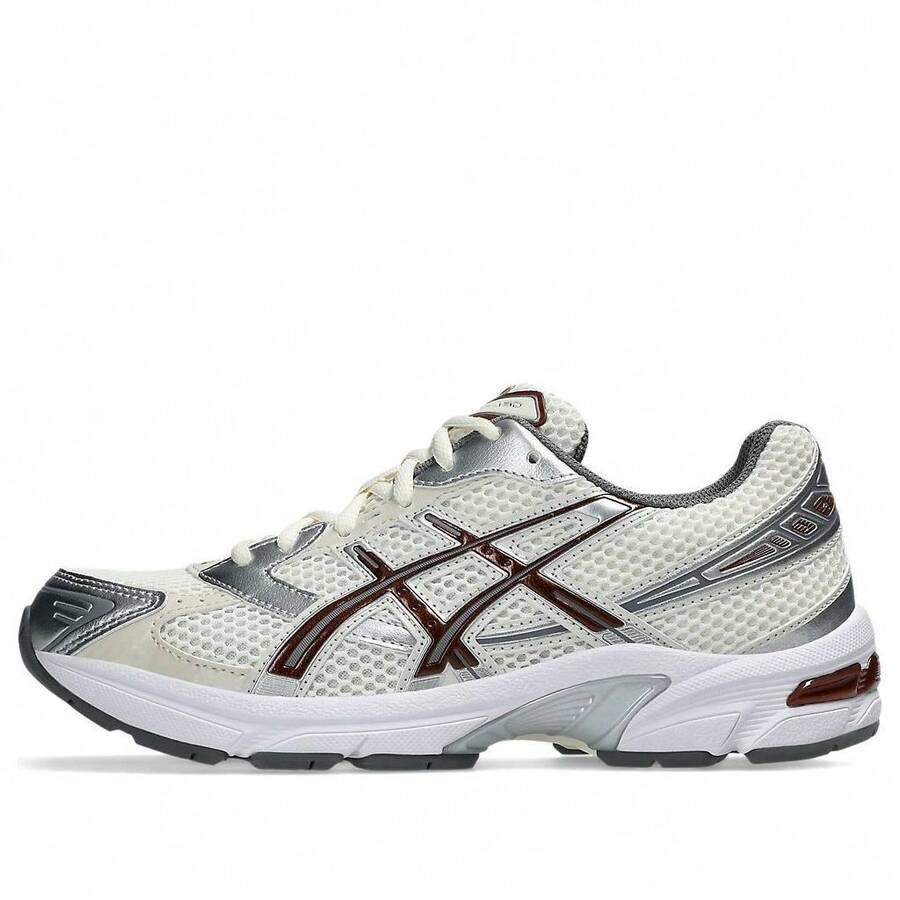 Asics Gel-1130 女款运动鞋健身跑步休闲轻便缓震透气厚底标志亲肤日常灰色燕麦色 1202A164-023 - 奶油色/棕色 - 查看 1