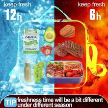 Isolierte Lunch-Tasche mit verstellbarem Schultergurt, große isolierte Lunch-Box aus Nylon im Preppy-Stil, wiederverwendbare Lunch-Tragetasche mit Preppy-Lunch-Tasche für Mädchen Schule Reisen Picknick (Lila) Lunch-Taschen Kühltasche Lunchbox mit großer Kapazität für Frauen für Männer Reiseaccessoires