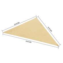 Sun Shade Sails Super Sun Shade Sail Triangular Sun Shade Sail - Yellow - View 3