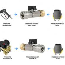 Adaptador de válvula de manguera de pistola de agua de lavadora de alta presión, interruptor de válvula de pistola de agua de lavadora de alta presión