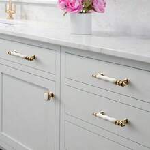 Tiradores de muebles de cerámica, armario, gabinete, armario, perillas de puerta, tocador, cajones, accesorios