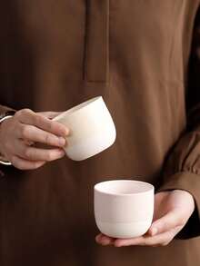 1/4pcs Rustic Japanese-Style Ceramic Tea/Coffee Cup, Handmade With Antique Oxidation Finish, Suitable For Espresso And Tea, Convenient For Home And Office Use, Great Gift For Holidays - Multicolor - View 4