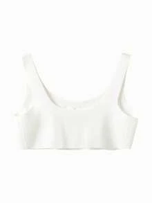 Balabala Girls Training Bra - First Stage Adjustable Bralette For Preteens - Original White - View 2