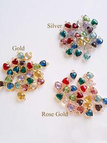 Personalized Birth Flower Necklace With Heart-Shaped Birthstone, Custom Name Engraved Pendant Gift, Suitable For Women, Mother's Birthday Gift, Christmas Jewelry, Holiday Gift, Christmas Gift, Thanksgiving Gift, Halloween Gift - Multicolor 1 - View 11