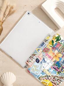 Funda protectora para iPad con patrón de collage estilo italiano compatible con iPad Air 4/5 de 10.9 pulgadas, iPad 7/8/9th de 10.2 pulgadas, con ranura para lápiz compatible con Samsung Tab S6 de 10.4 pulgadas y Tab A7 Lite de 8.7 pulgadas, estuche estilo Ins, regalo para vuelta al colegio, San Valentín, Año Nuevo