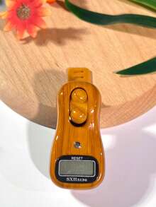 1pc Elegant Wooden Grain Electronic Counter, Handheld Manual Digital Counter, Portable Tally Counter Suitable For Golf, Running, Fishing, Coaching, Sports, Muslim Prayer, Golf Accessories - Multicolor - View 15