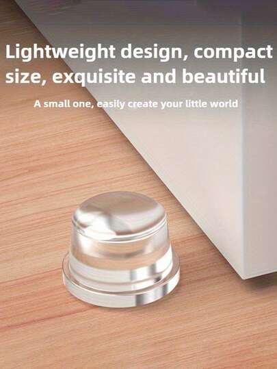 5-Piece Transparent Doorstop - No Drilling Required Floor And Wall Protective Doorstop, Scratch Resistant PET Plastic Shock Absorbing Door Buffer For Hardwood, Tile, Office And Home Use