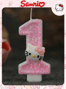 Sanrio شمعة عيد الميلاد بشخصية كرتونية من ساتريو قطعة واحدة، شمعة رقم هيلو كيتي، شمعة ديكور كيك ثلاثية الأبعاد أنيقة، شمعة ديكور كيك زهري أنثوي، شمعة عشاء مميزة وجميلة، شمعة ديكور كيك عيد الحب، هدية تخرج شمعة ديكور كيك