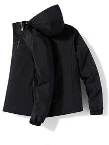 Chaqueta con capucha con cremallera resistente al viento para hombres, chaqueta casual de alta calidad para deportes al aire libre, chaqueta de boxeo para hombres, regalo para novios