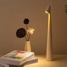 1 Stück kreative, minimalistische Atmosphäre Tischlampe, kabellose USB-Ladelampe für verschiedene Szenarien mit drei einstellbaren Helligkeitsstufen, lange Akkulaufzeit