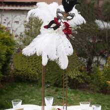 10-100 pièces en option ! Environ 30-35 cm (11,8-13,8 pouces) Plumes d'autruche artificielles blanches, essentielles pour les vases de mariage et la décoration de la maison, parfaites pour l'ambiance de Noël, Halloween et Pâques, également idéales pour les coiffes, l'éclairage et les ornements de vêtements