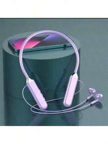 New Sports Neckband Wireless Earphones, Bluetooth Earbuds With LED Display, Gaming Headset - Multicolor - View 8