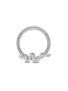 1 chiếc nhẫn bấm vách ngăn 16G bằng thép không gỉ, đồng thau, đá CZ, sụn Opal, vòng xoắn ốc, khuyên tai hình vành tai, khuyên mũi, vòng bấm phân đoạn có bản lề, đồ trang sức xỏ khuyên - Vòng mũi - Xem 16