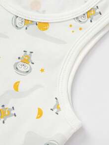 Balabala Baby Tank Top Set 2025 Autumn - 2 Packs Sleeveless Undershirts - White Grey Tone - View 5