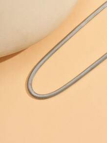 1 件女士金色蛇链项链，休闲百搭珠宝，适合日常佩戴、装饰和派对/度假 - 彩色 - 查看 7