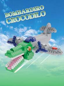 积木拼装立方体迷你积木人偶玩具儿童礼物，积木卡通人物小颗粒拼装DIY积木玩具儿童生日礼物人偶迷你玩具积木玩具男孩儿童 - 彩色 - 查看 5